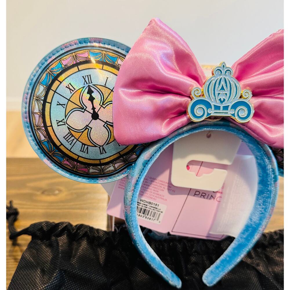 Loungefly Disney Cinderella Stained Glass Ears Headband NWT In Hand 2026 - Picture 4 of 5